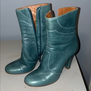Marc Jacobs Teal Heeled Boots